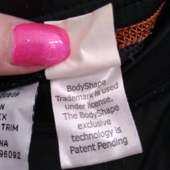 Wide Leg Yoga Pant, Black Lined with Shaper Shorts by BOCA, Size Small - Picture 9 of 13